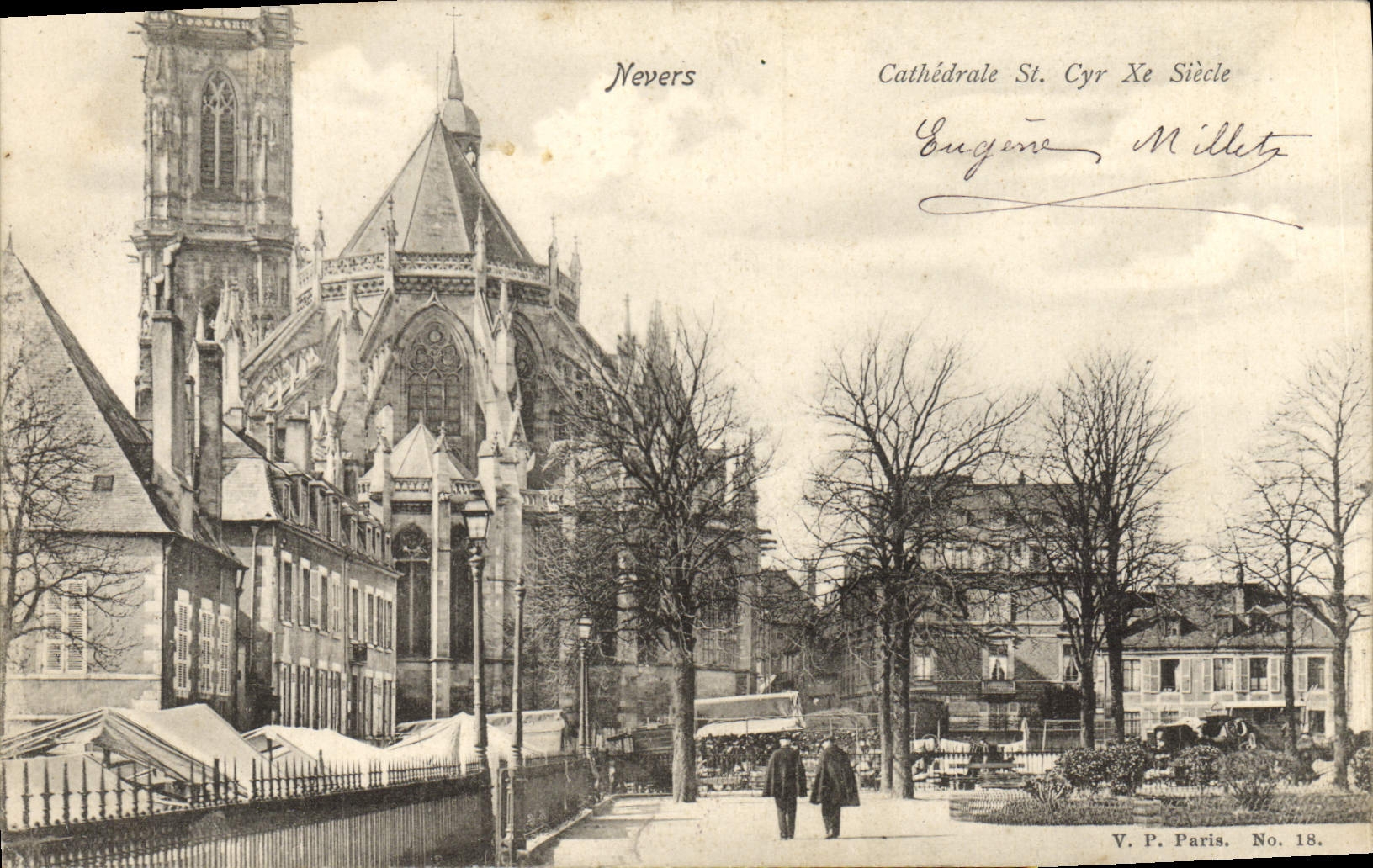 St Cyr de la catedral de Nevers de la POSTAL de la VENDIMIA