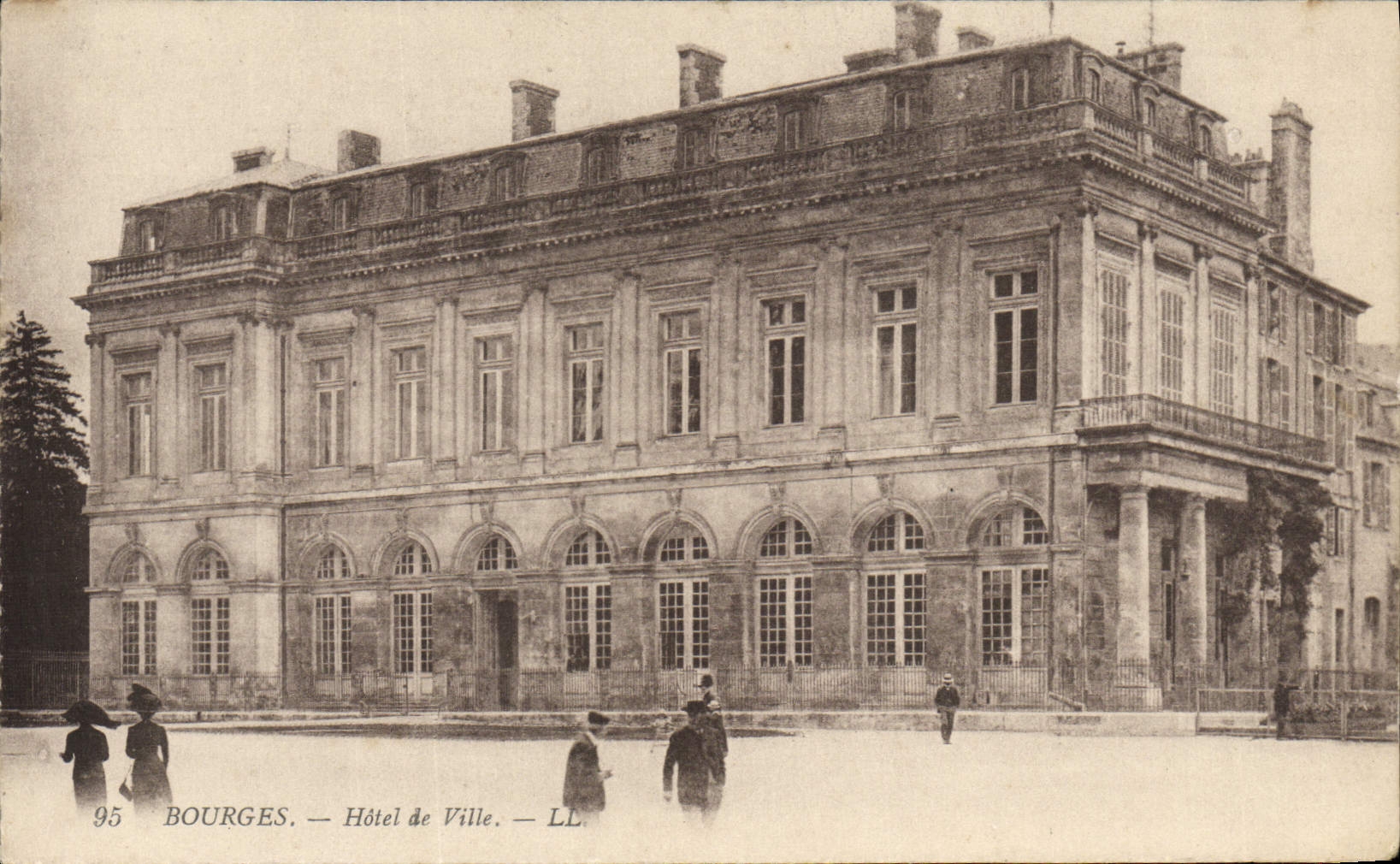 Ayuntamiento de Bourges de la POSTAL de la VENDIMIA
