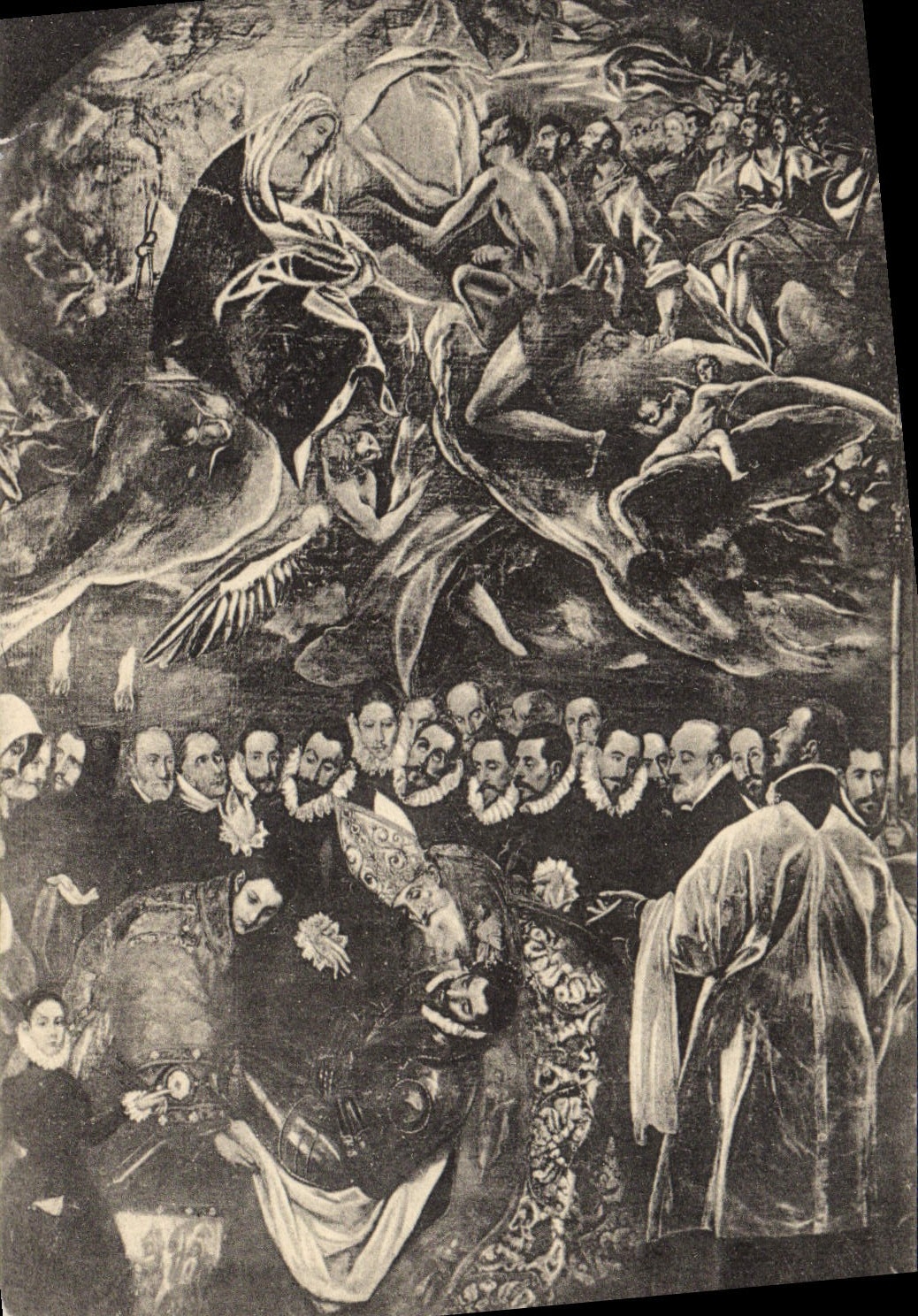 VINTAGE POSTCARD Toledo Cuadro Del Greco Entierro LED Cop De Orgaz