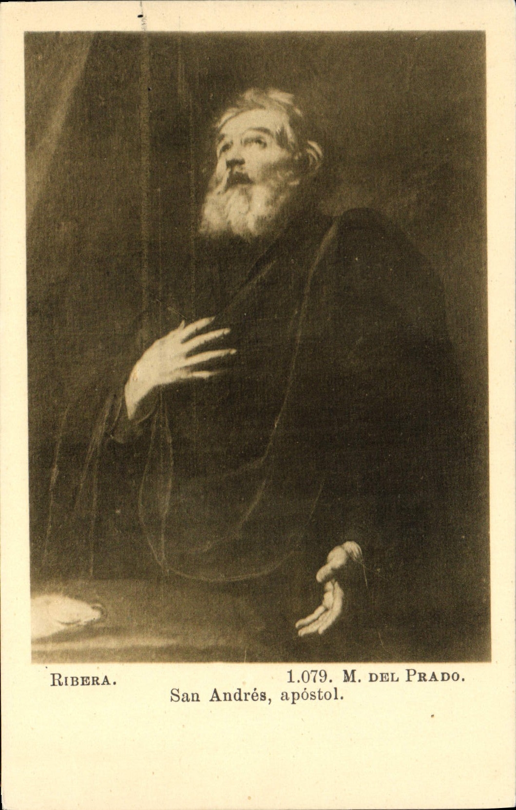 VINTAGE POSTCARD Ribera San Andres Apostol