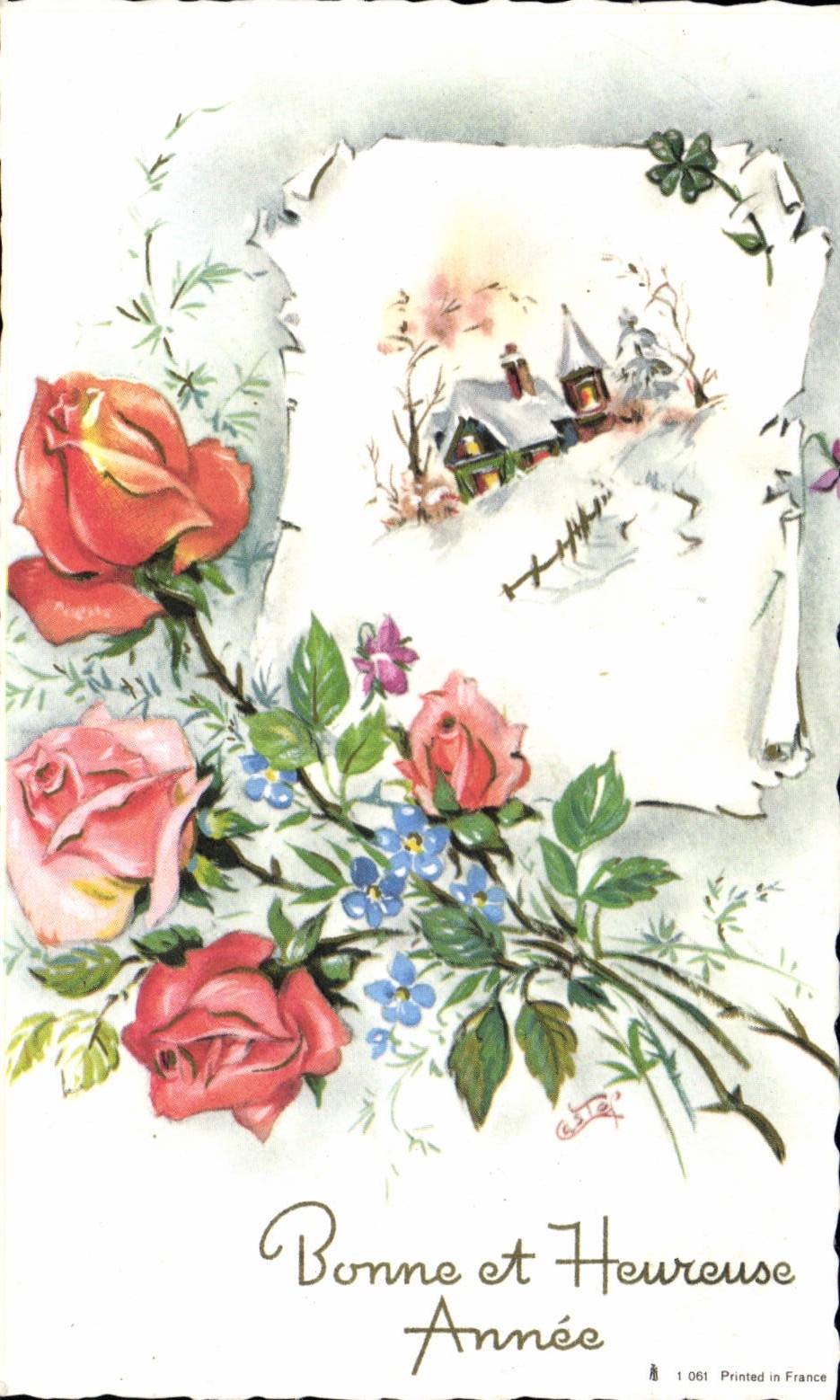 CPA Bonne Et Heureuse Annee