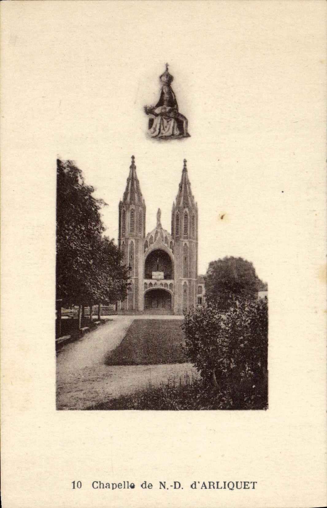 Cámara acorazada del ND de la POSTAL de la VENDIMIA de Arliquet