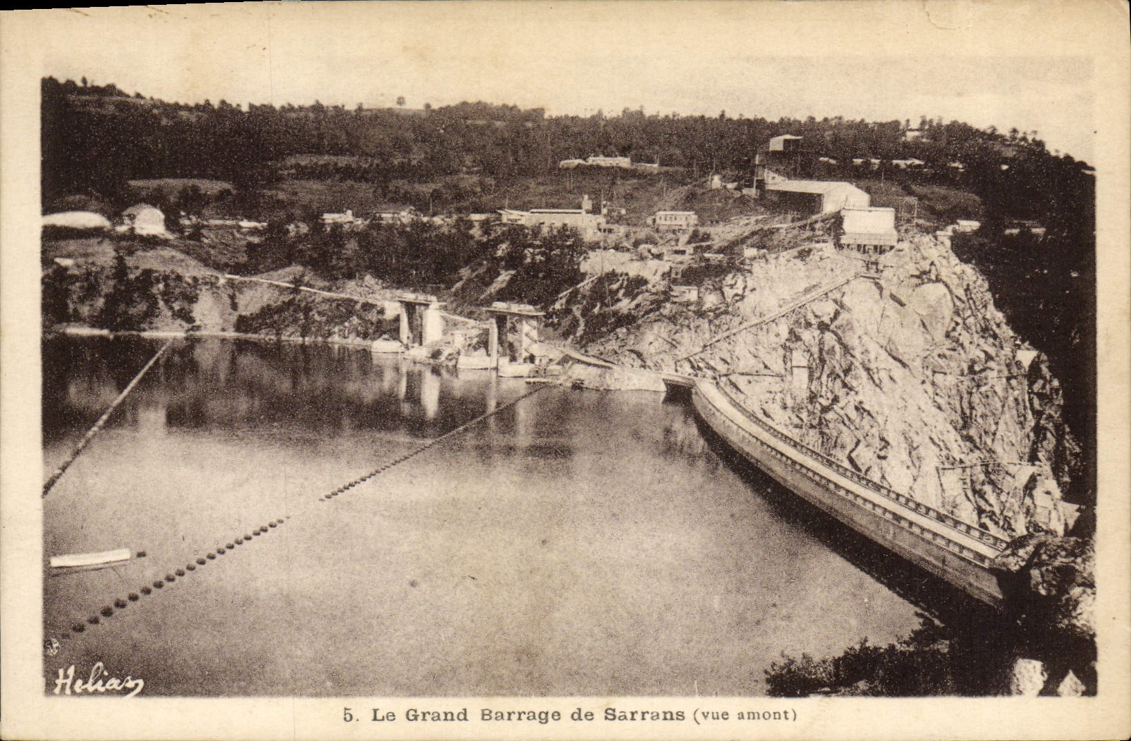 VINTAGE POSTCARD Dam De Sarrans