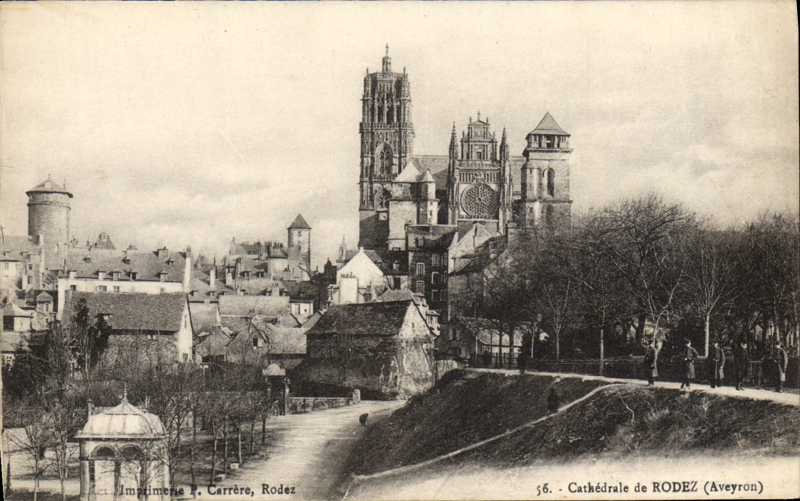 VINTAGE POSTCARD Cathedral Of Rodez