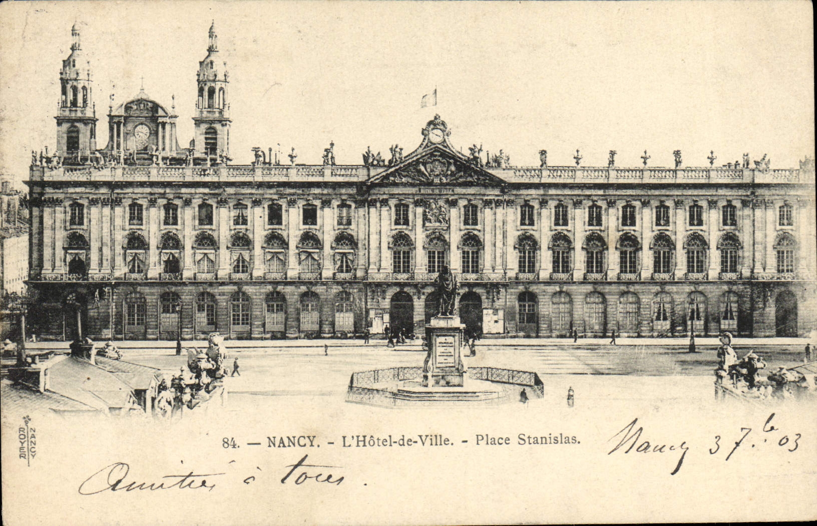 CPA Nancy L'Hotel De Ville Place Stanislas