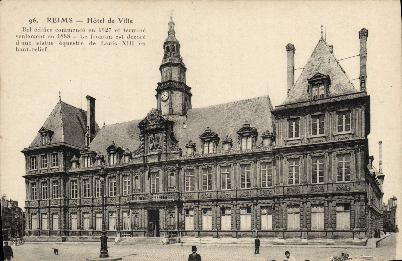 CPA Reims Hotel de Ville 