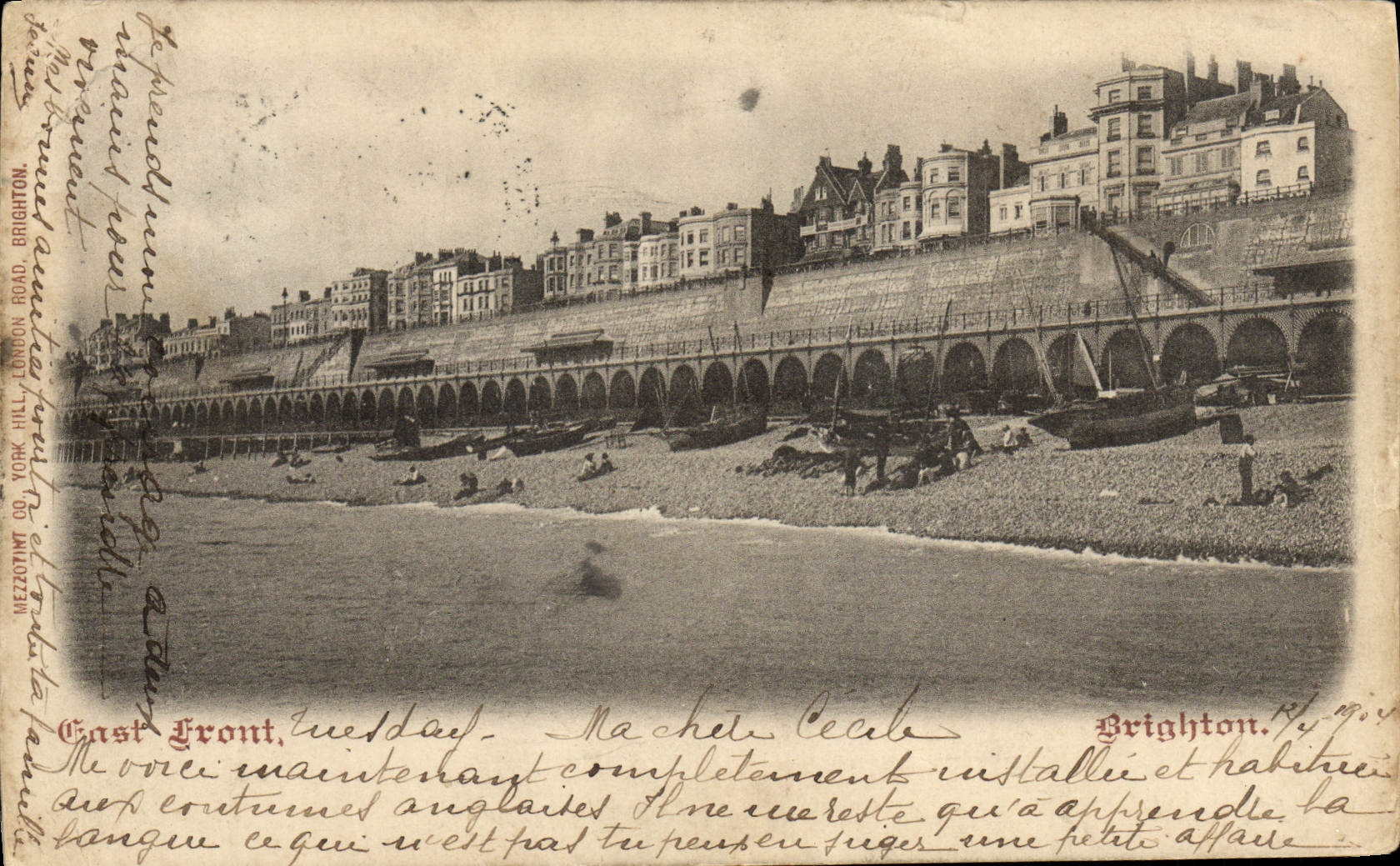 VINTAGE POSTCARD Brighton East Face
