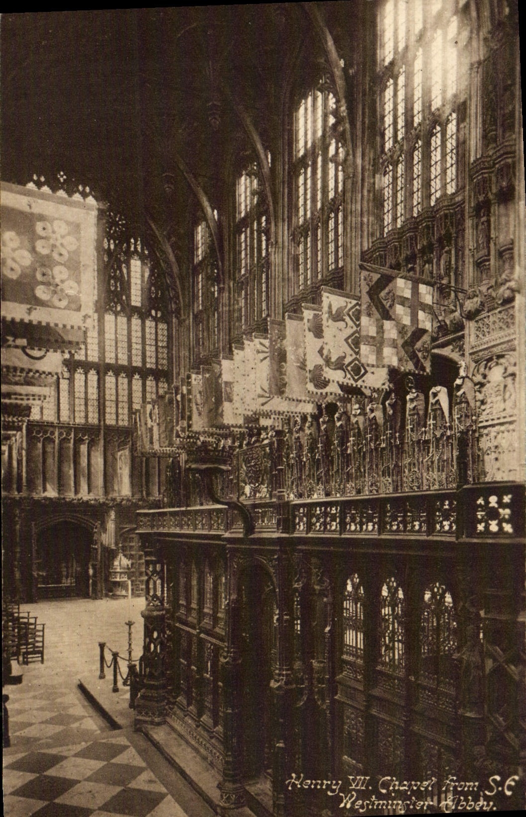 VINTAGE POSTCARD Henry VIII Chapel from Westminster Abbey London