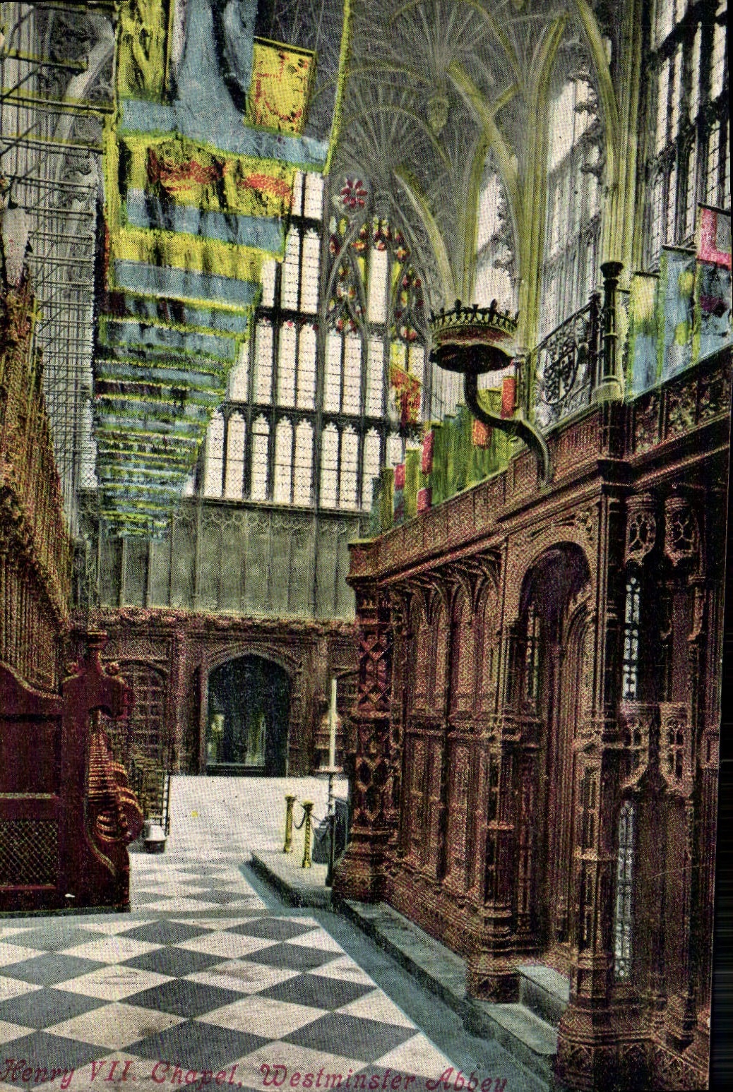 VINTAGE POSTCARD Henry VII Chapel Westminster Abbey