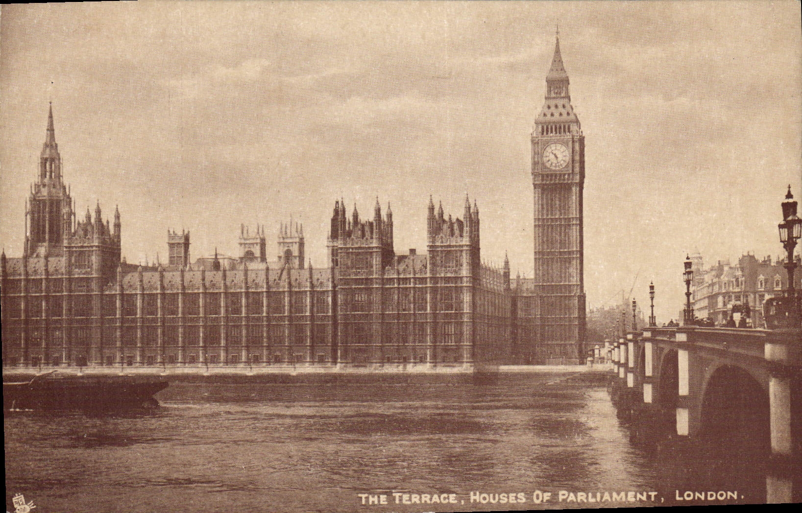 CPA The Terrace Houses of Parliament London