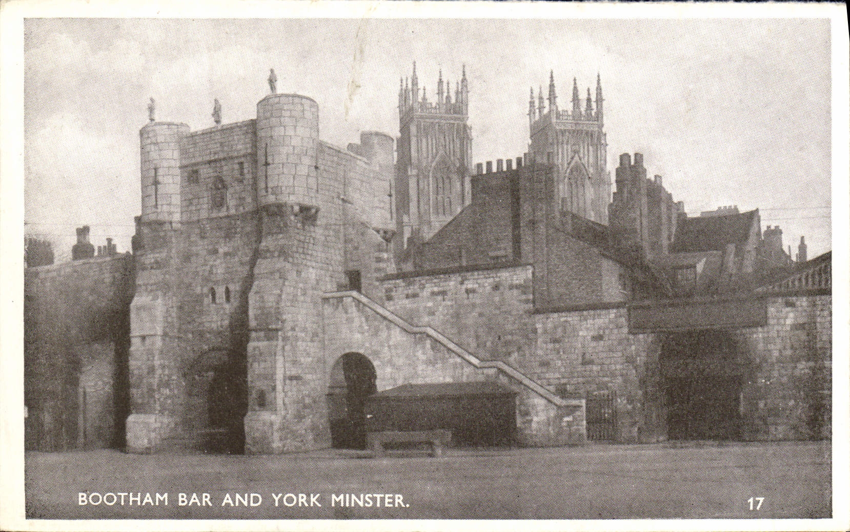 CPA Carte recto verso Bootham Bar and York Minster The Shambles