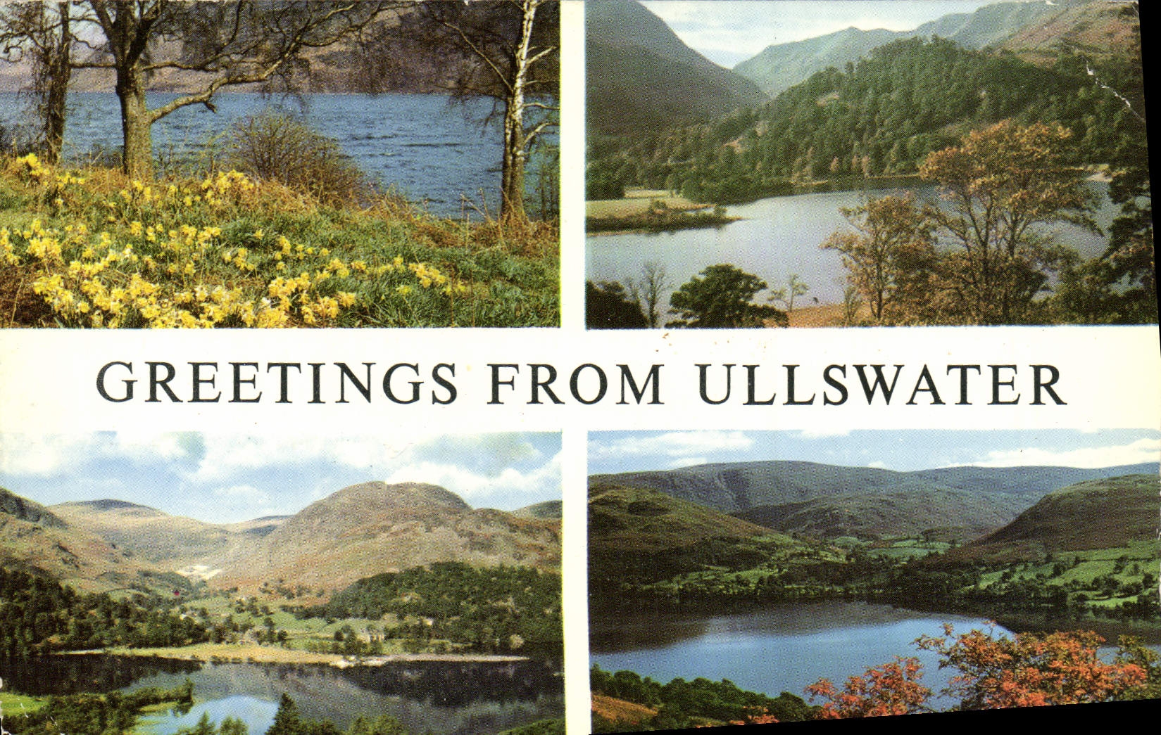 MODERN CARD Greetings from Ullswater