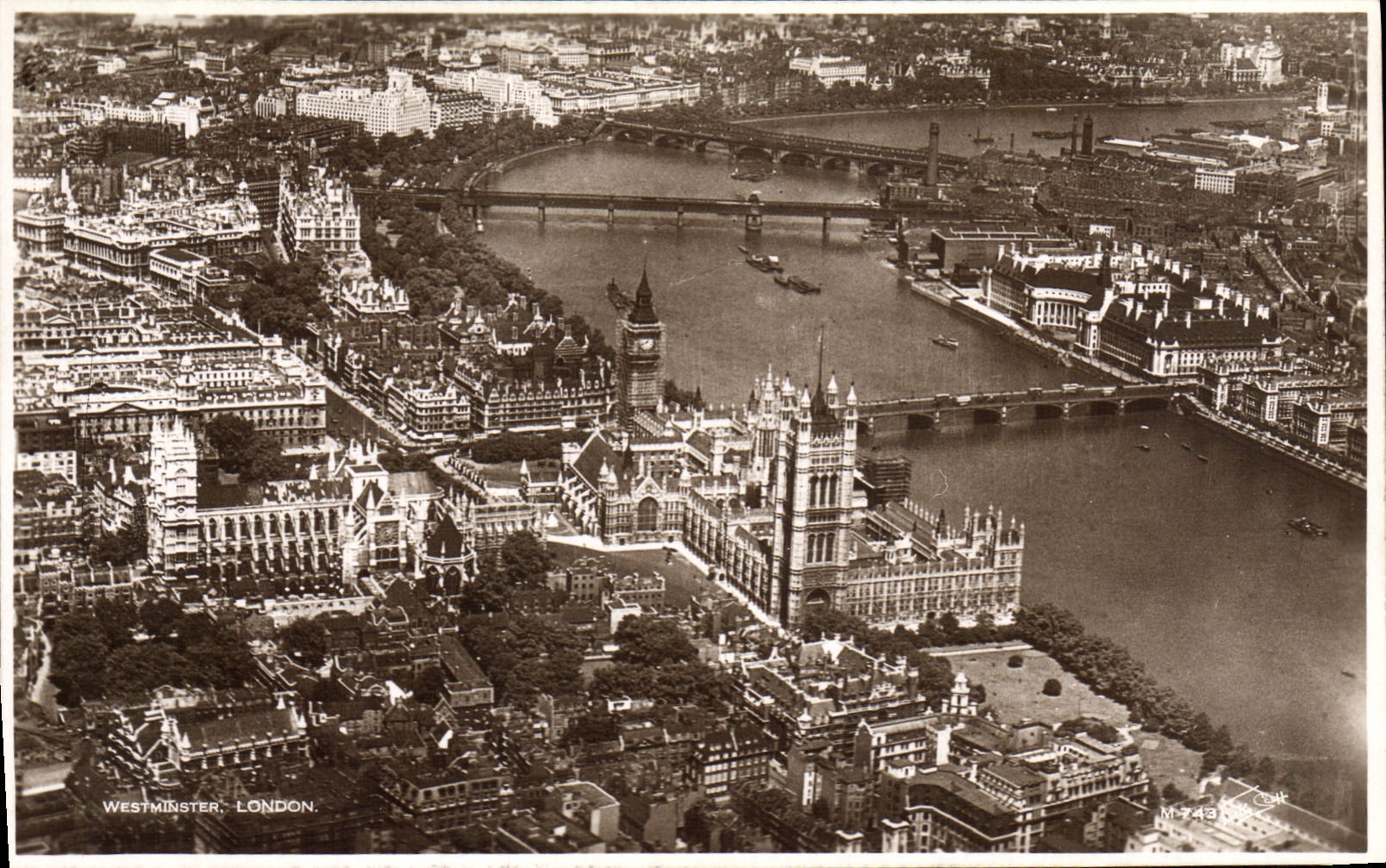 VINTAGE POSTCARD London Westminster
