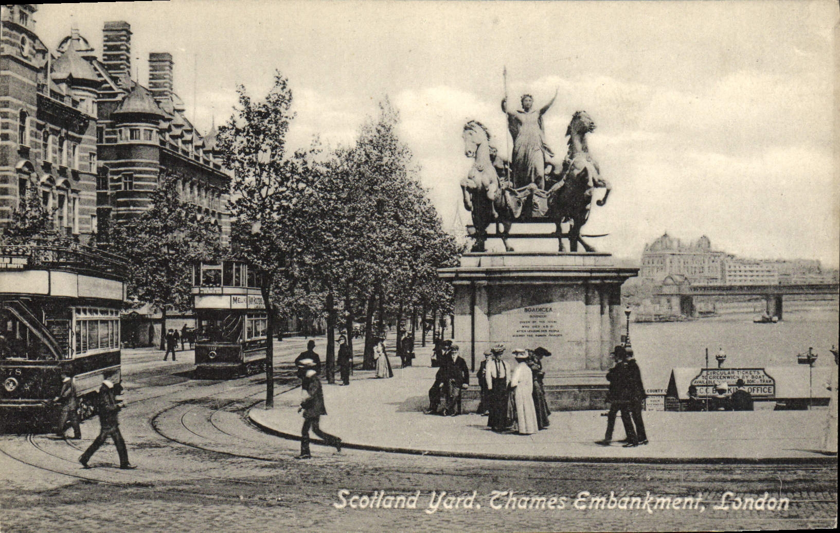 CPA Scotland yard Chames Embankment London 