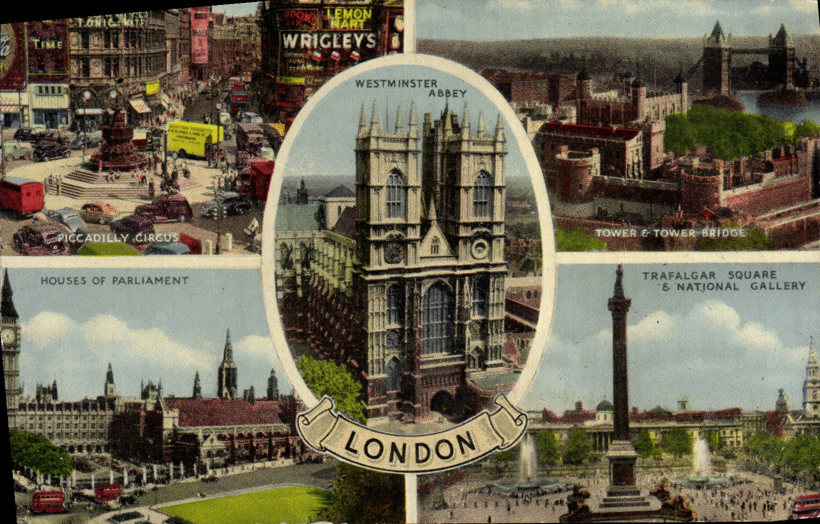 MODERN CARD House off Parliament Trafalgar Public garden London Piccadilly Circus