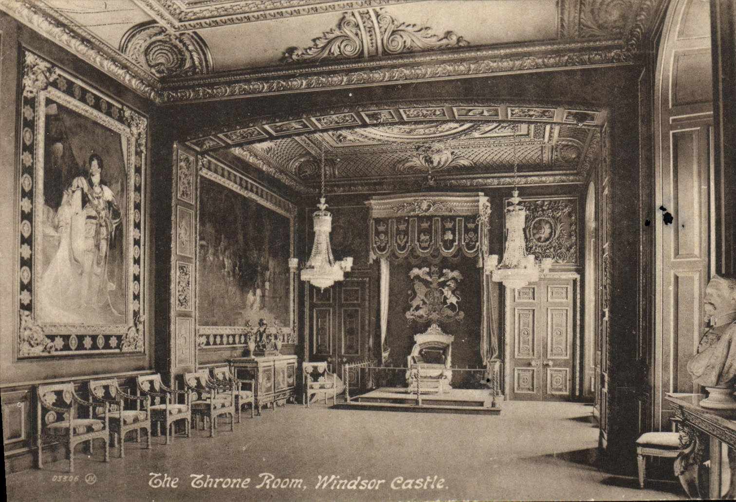 CPA The Throne Room windsor Castle