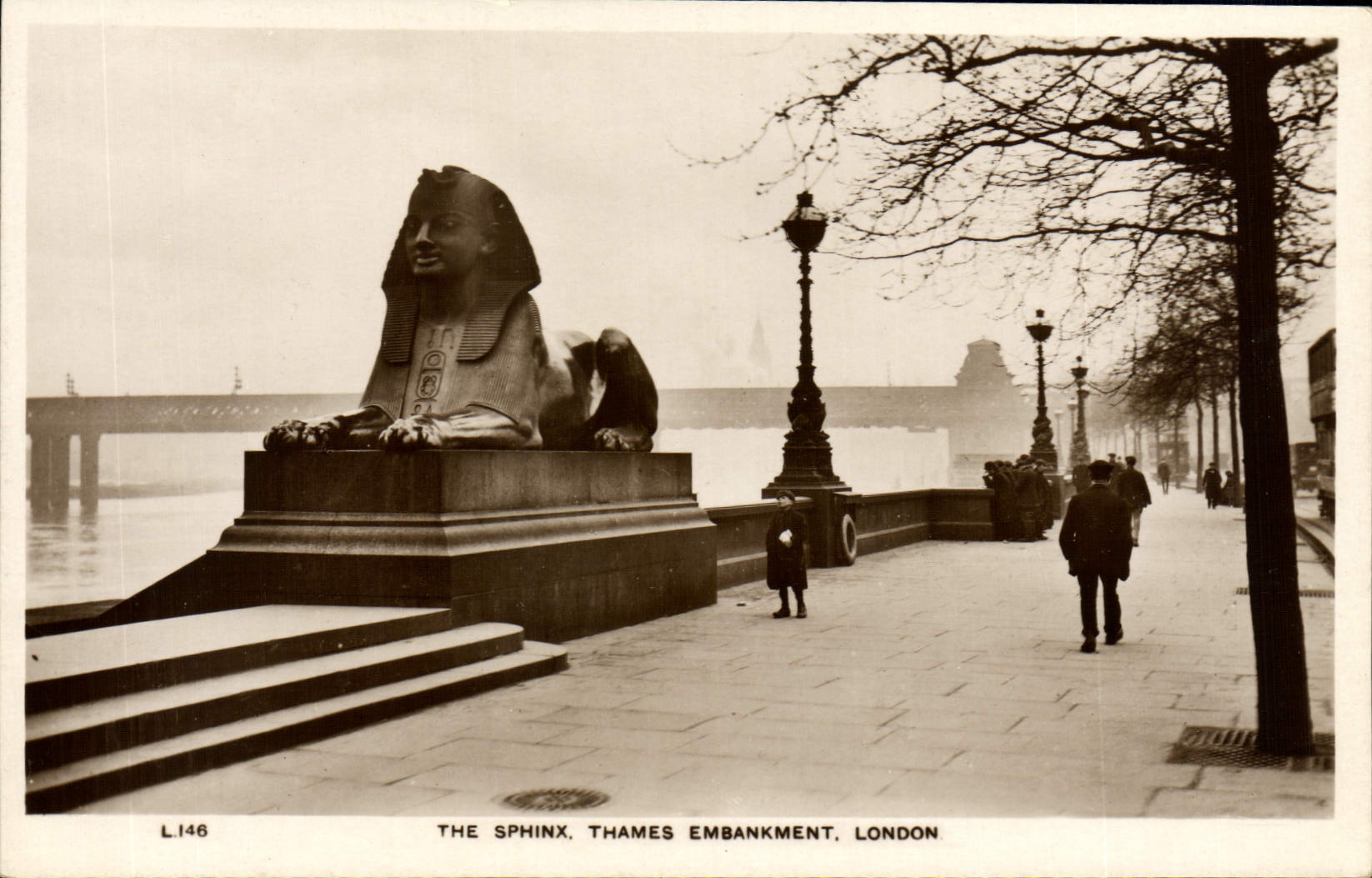 CPA The Sphinx Thames Embankment London