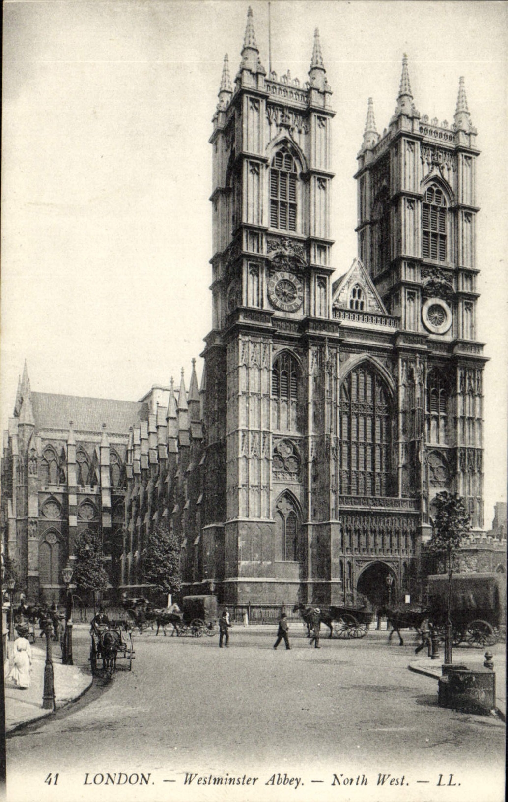 VINTAGE POSTCARD London Westminster Abbey North West