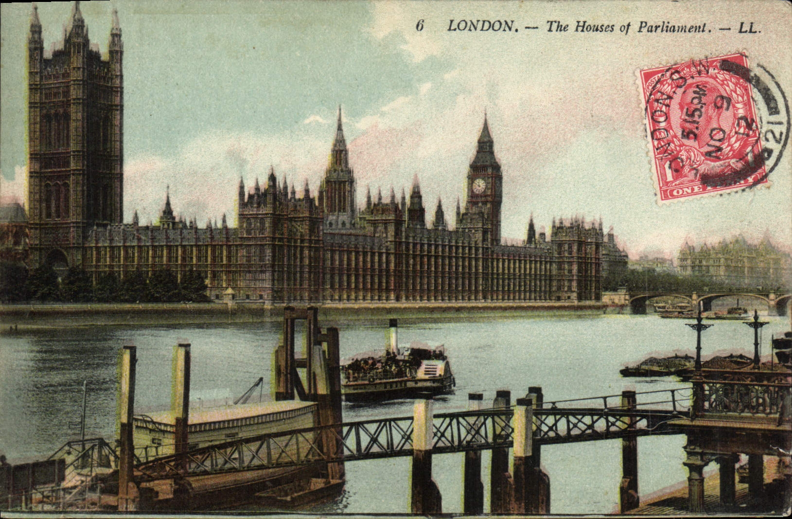 CPA London The Houses Of Parliament Bateau