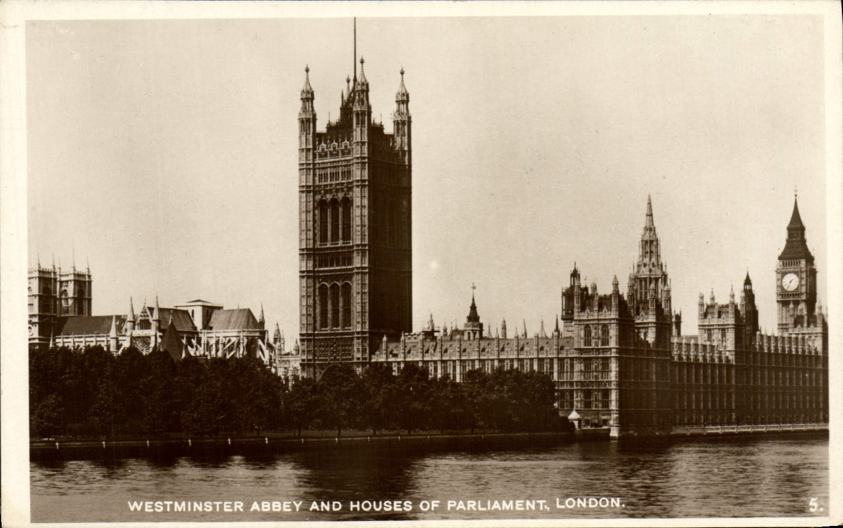 CPA Westminster Abbey And Houses Of Parliament London