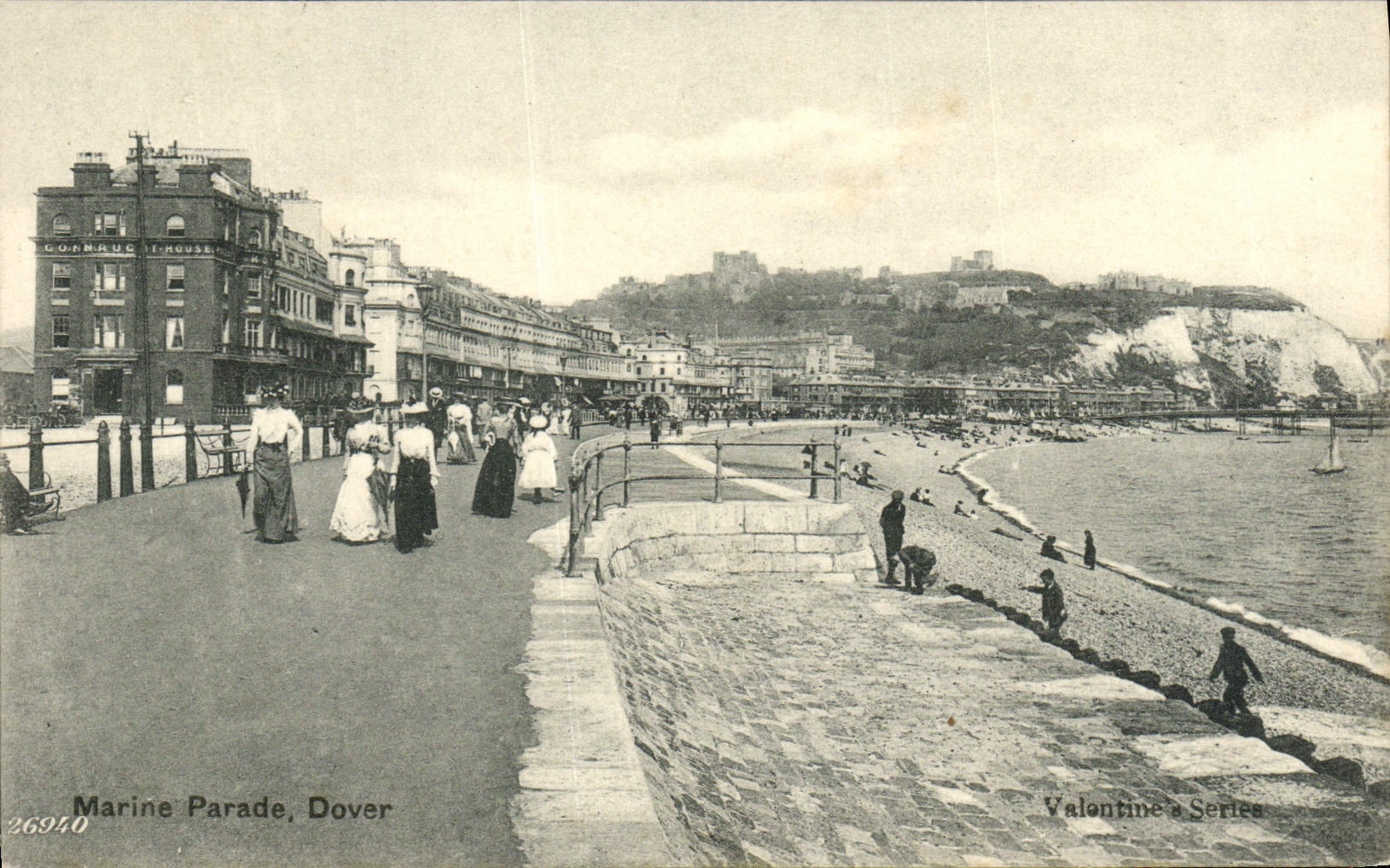 VINTAGE POSTCARD Dover Marine Parades
