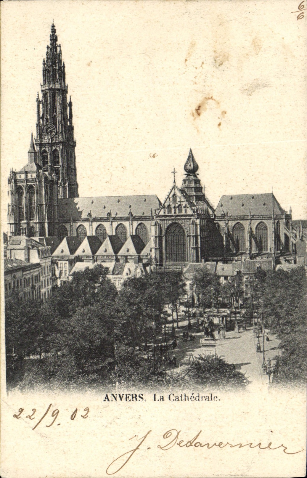 CPA Anvers La Cathedrale