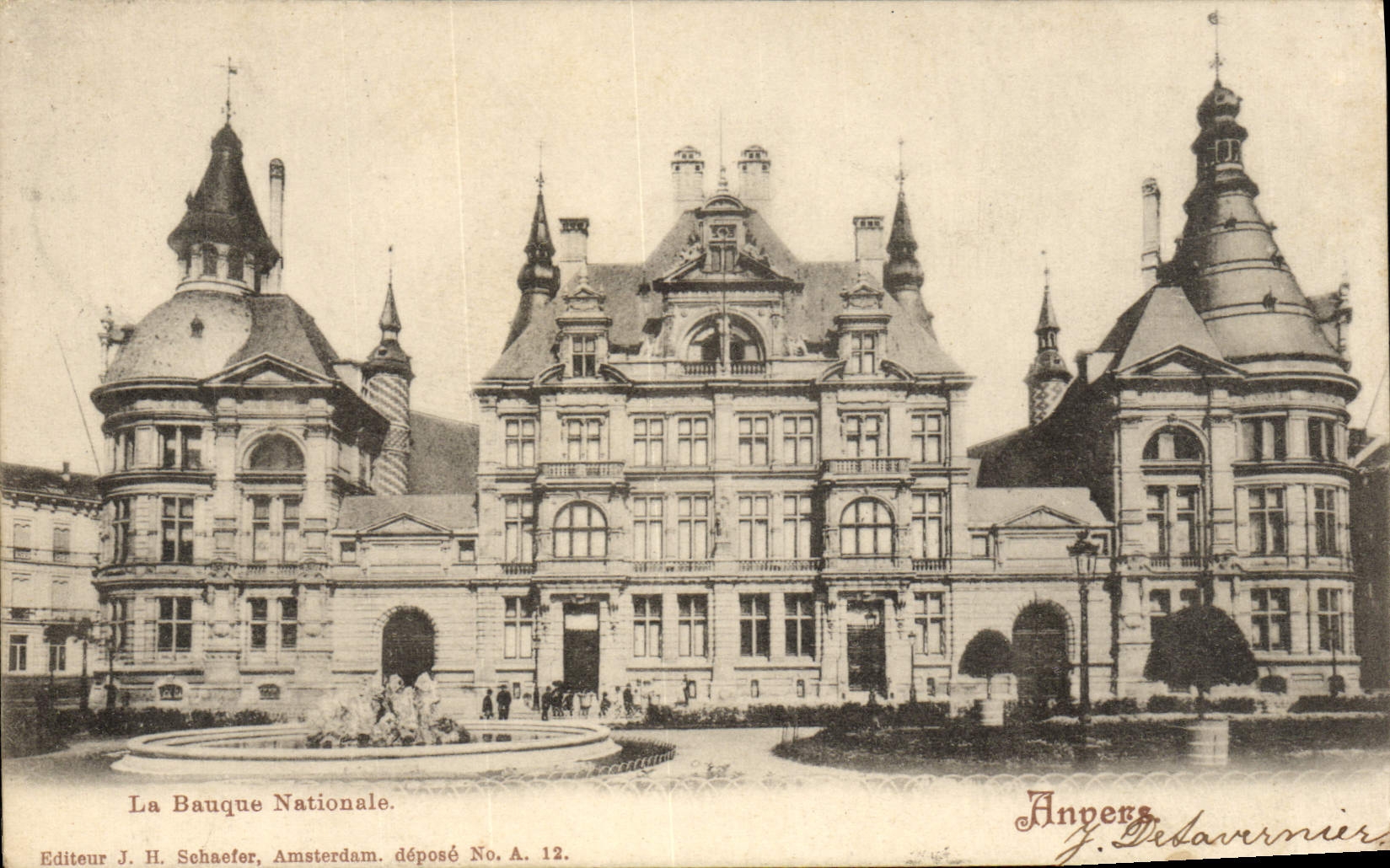 CPA Anvers La Banque Nationale