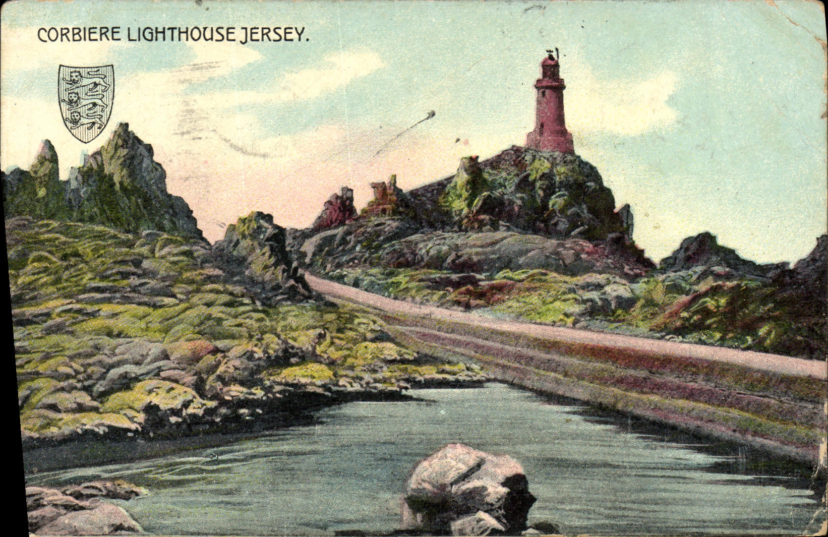 CPA Corbiere Lighthouse Jersey Phare
