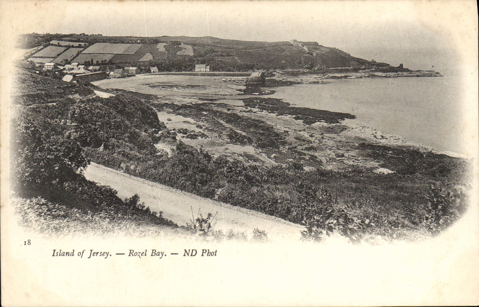 VINTAGE POSTCARD Jersey Rozel Bay
