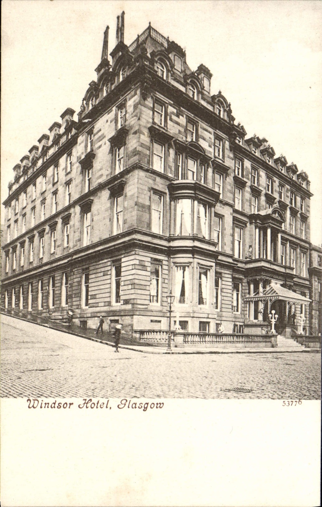 Hotel de Windsor Glasgow de la POSTAL de la VENDIMIA