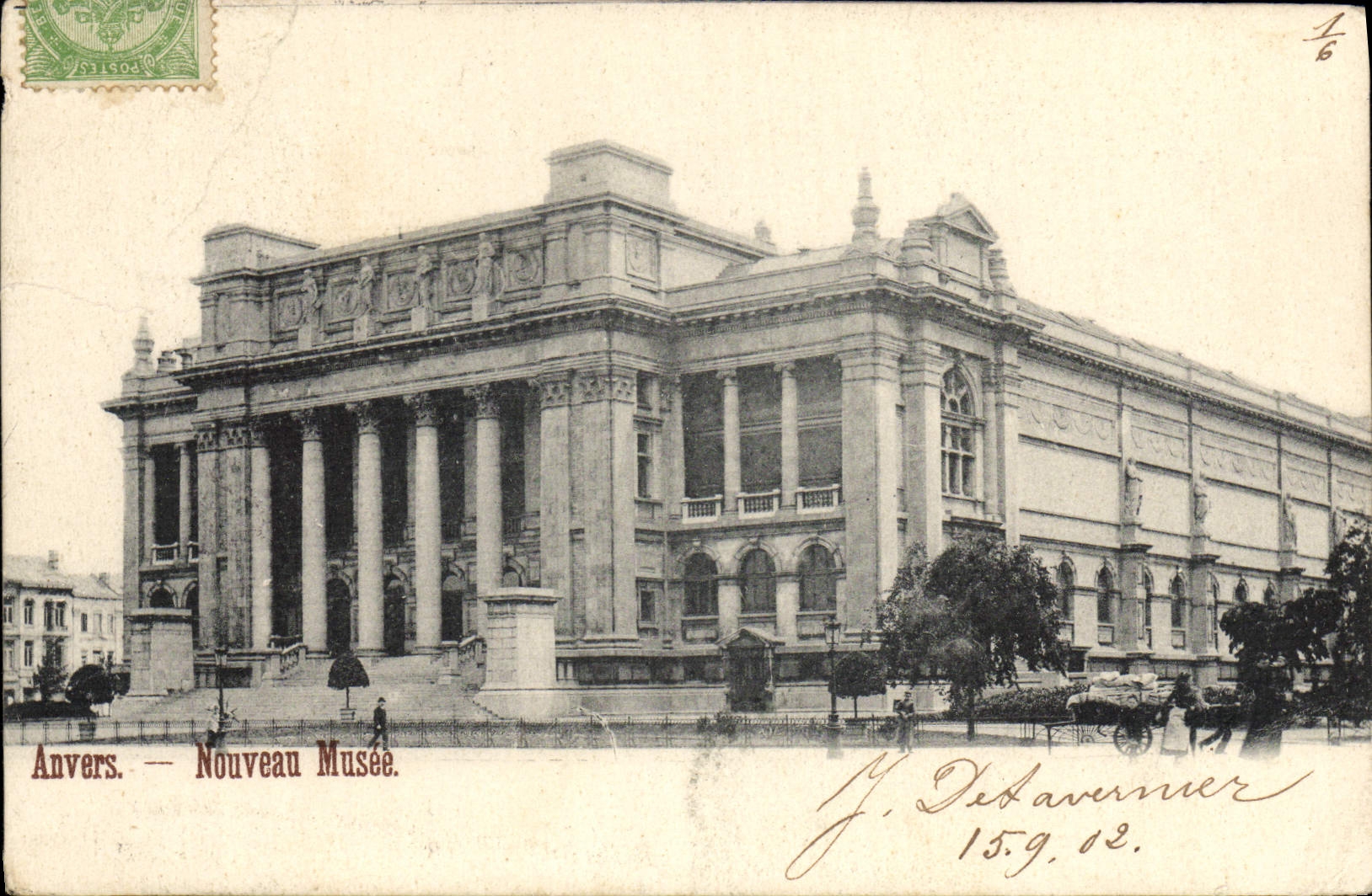 Museo de Amberes de la POSTAL de la VENDIMIA nuevo