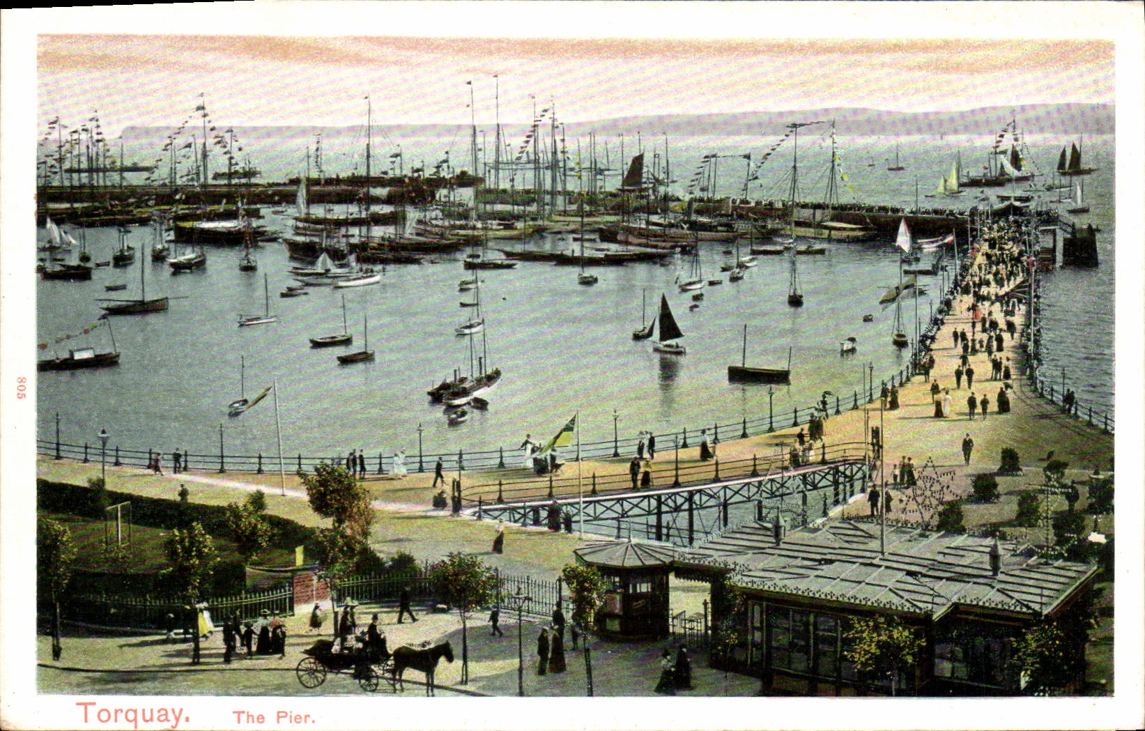 CPA Torquay The Pier Bateaux