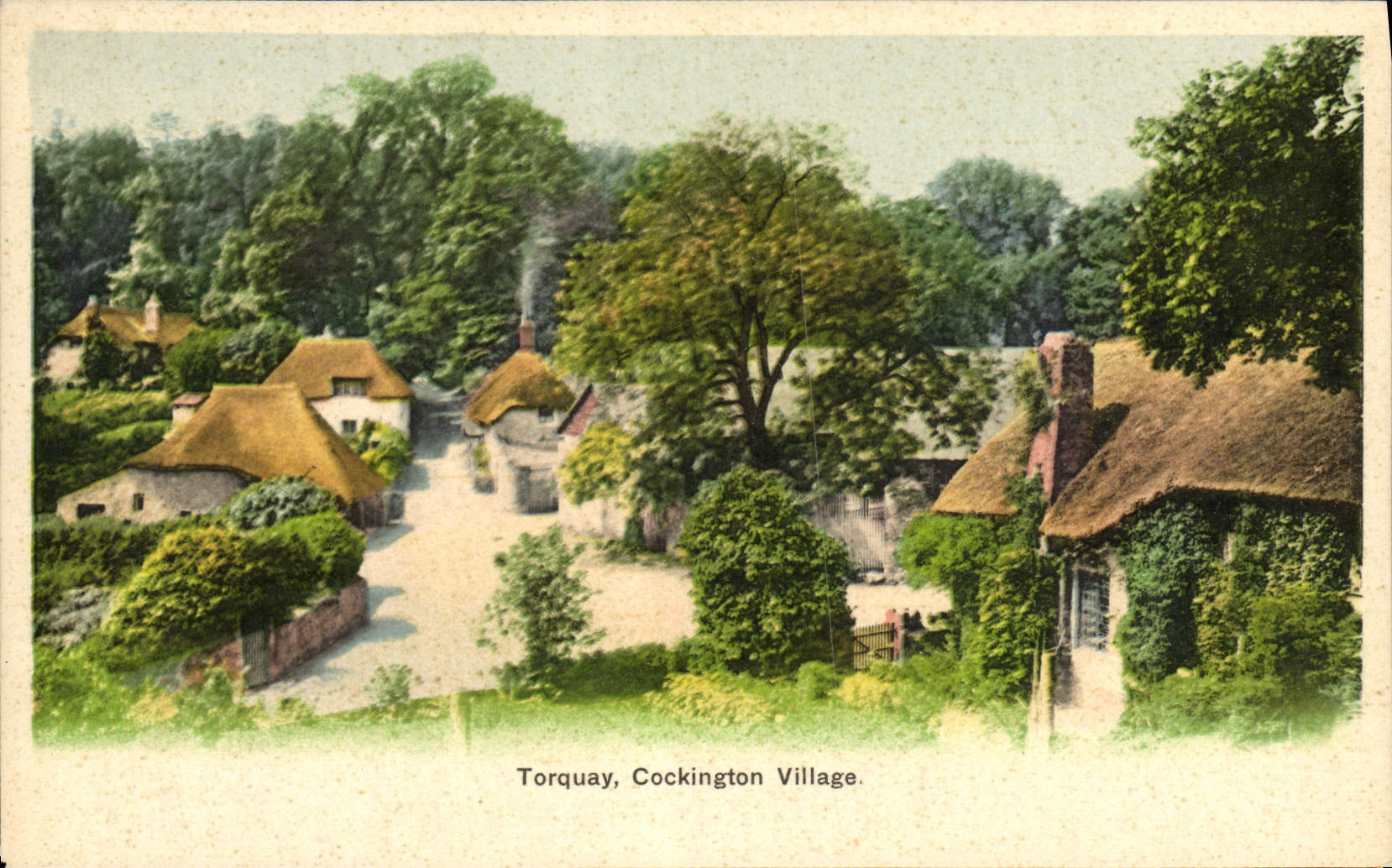 VINTAGE POSTCARD Torquay Cockington Village