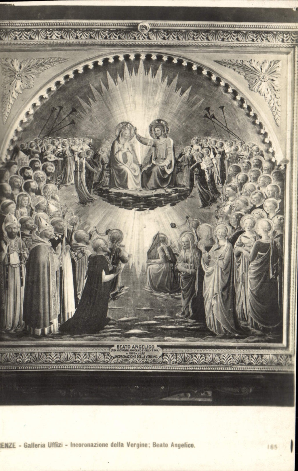 CPA Firenze Galleria Incoronazione Della Vergine Beato Angelico