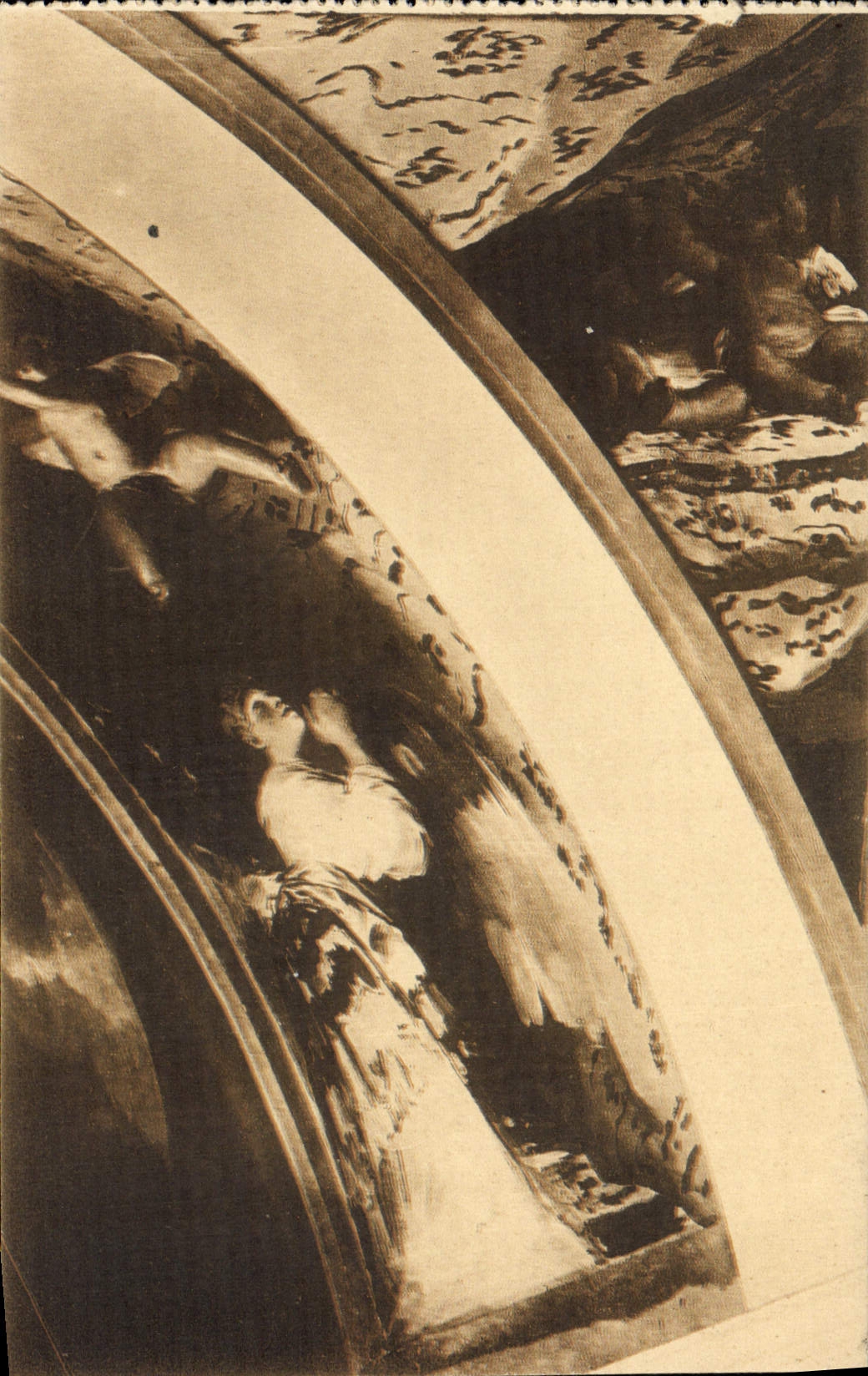 VINTAGE POSTCARD Goya Packs up De Arcangeles