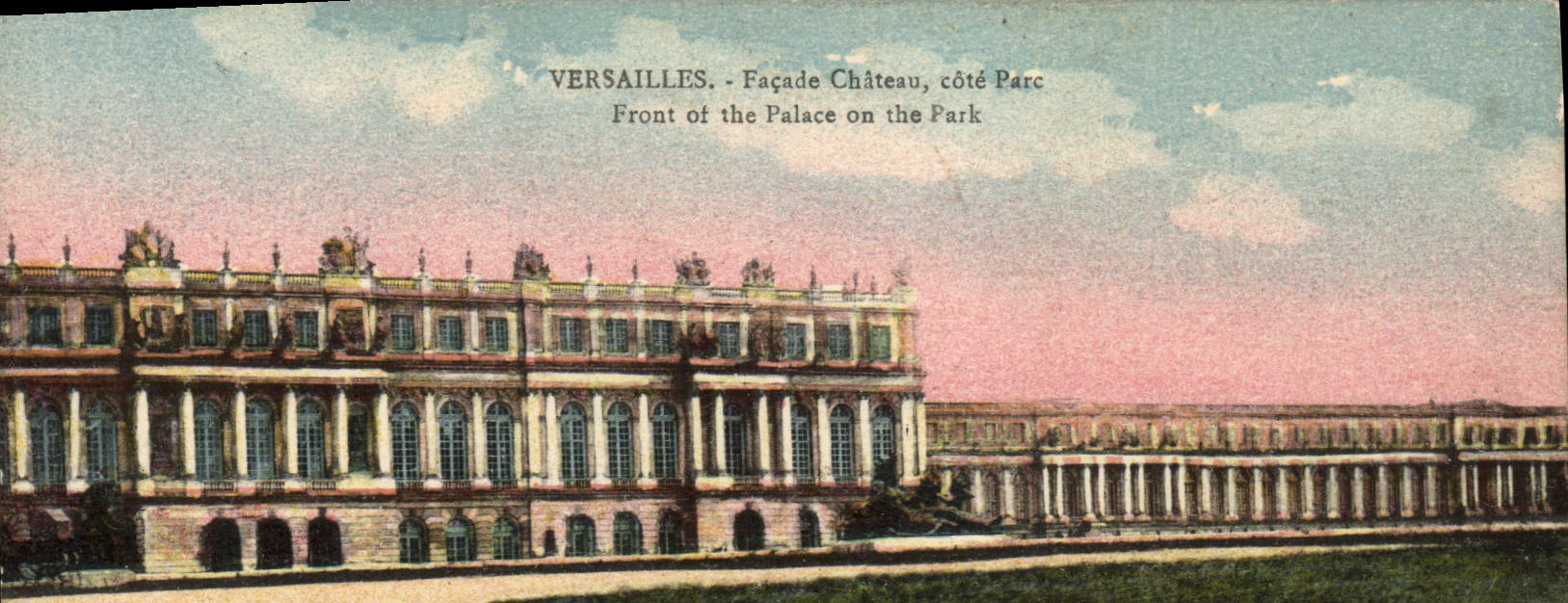 CPA Versailles Facade Chateau Cote Parc 