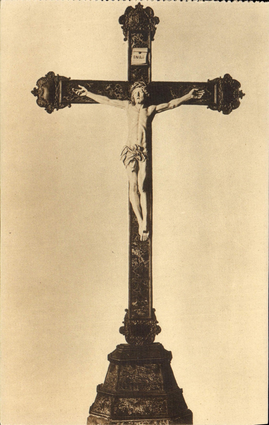 CPA Crucifijo De Marfil Y Piedras Finas El Panteon de Goya