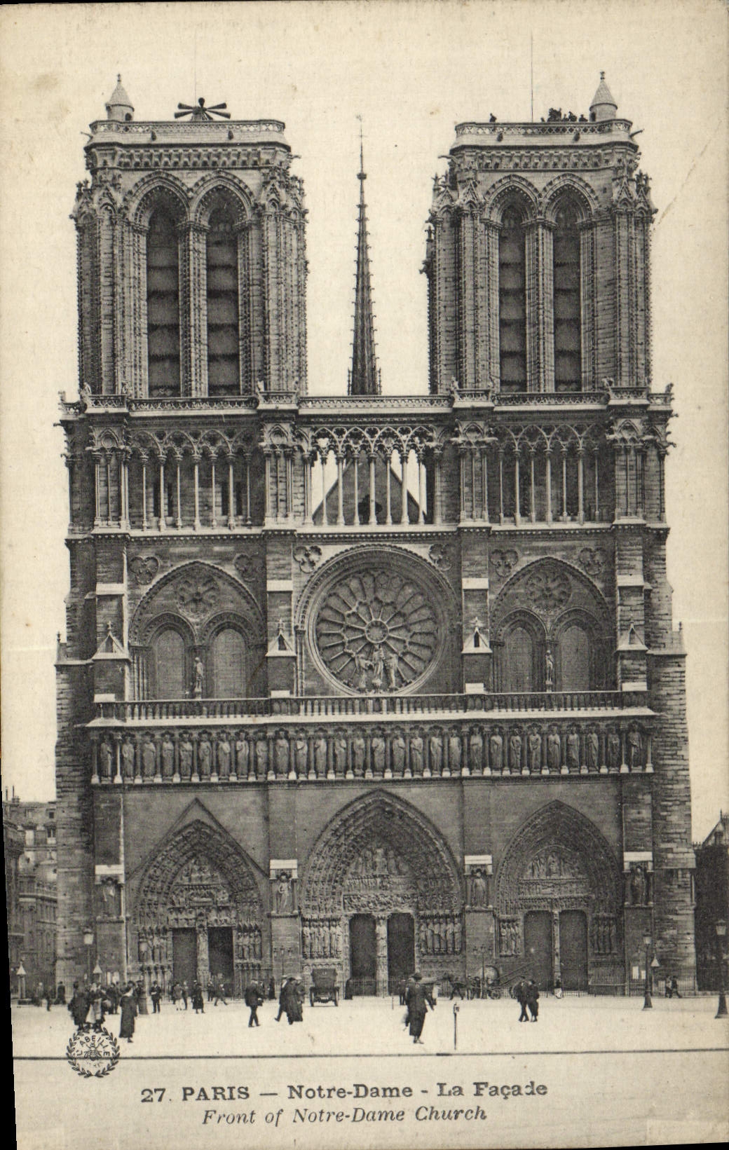 CPA Paris Notre Dame La Facade