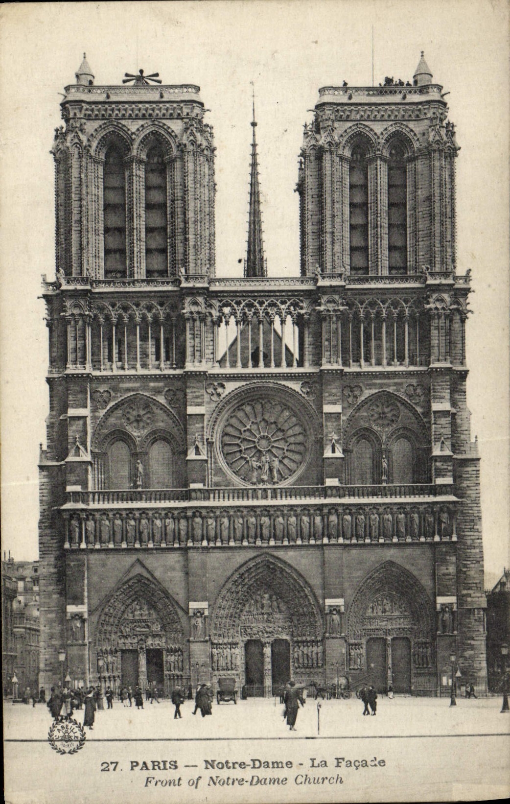 CPA Paris Notre Dame La Facade