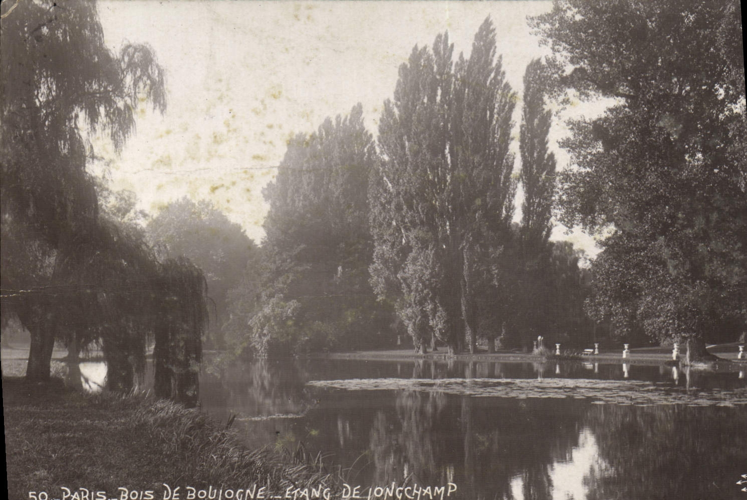 CPA Paris Bois De Boulogne Etang de Longchamp