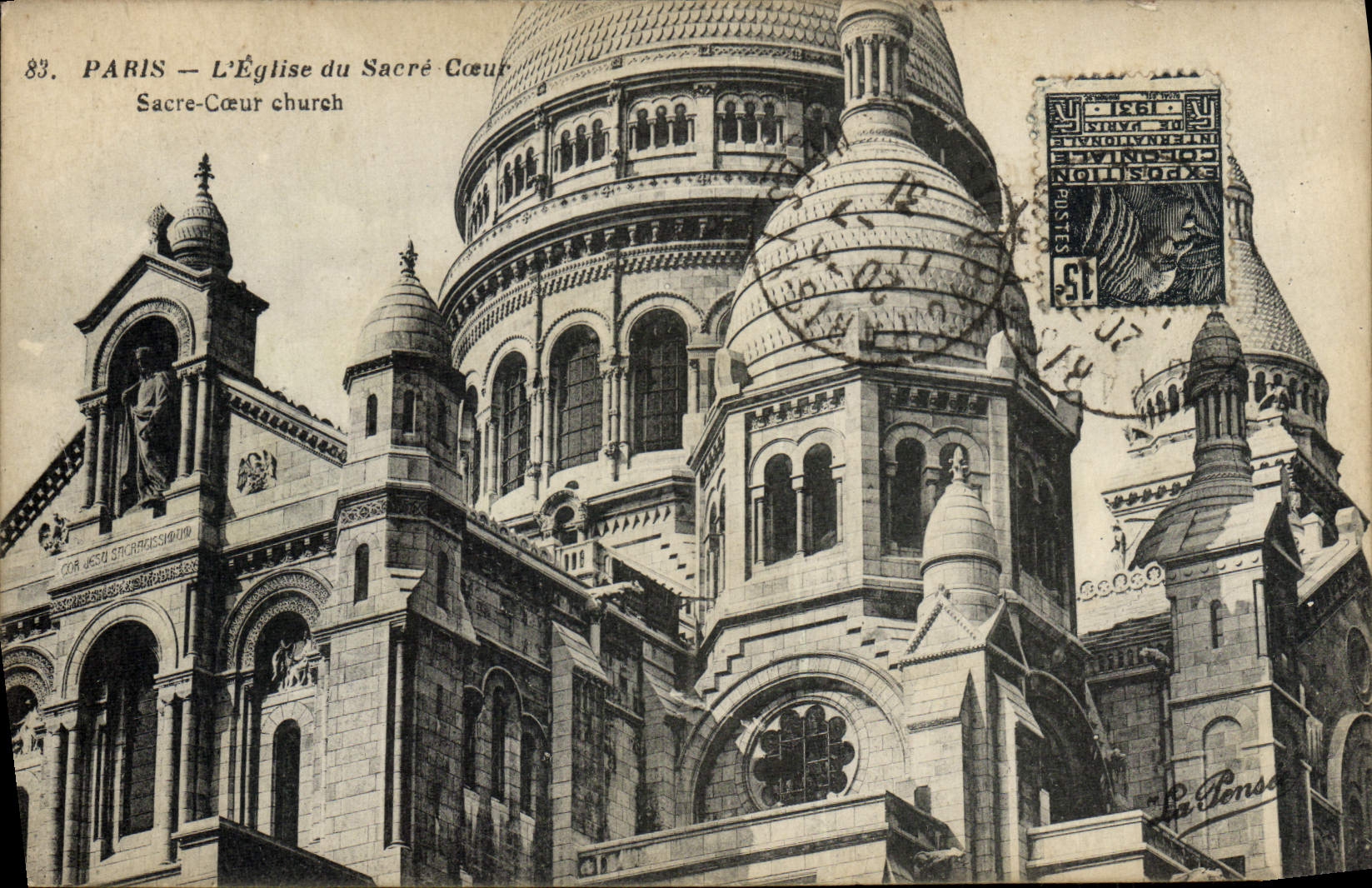 CPA Paris L'Eglise Du Sacre Coeur