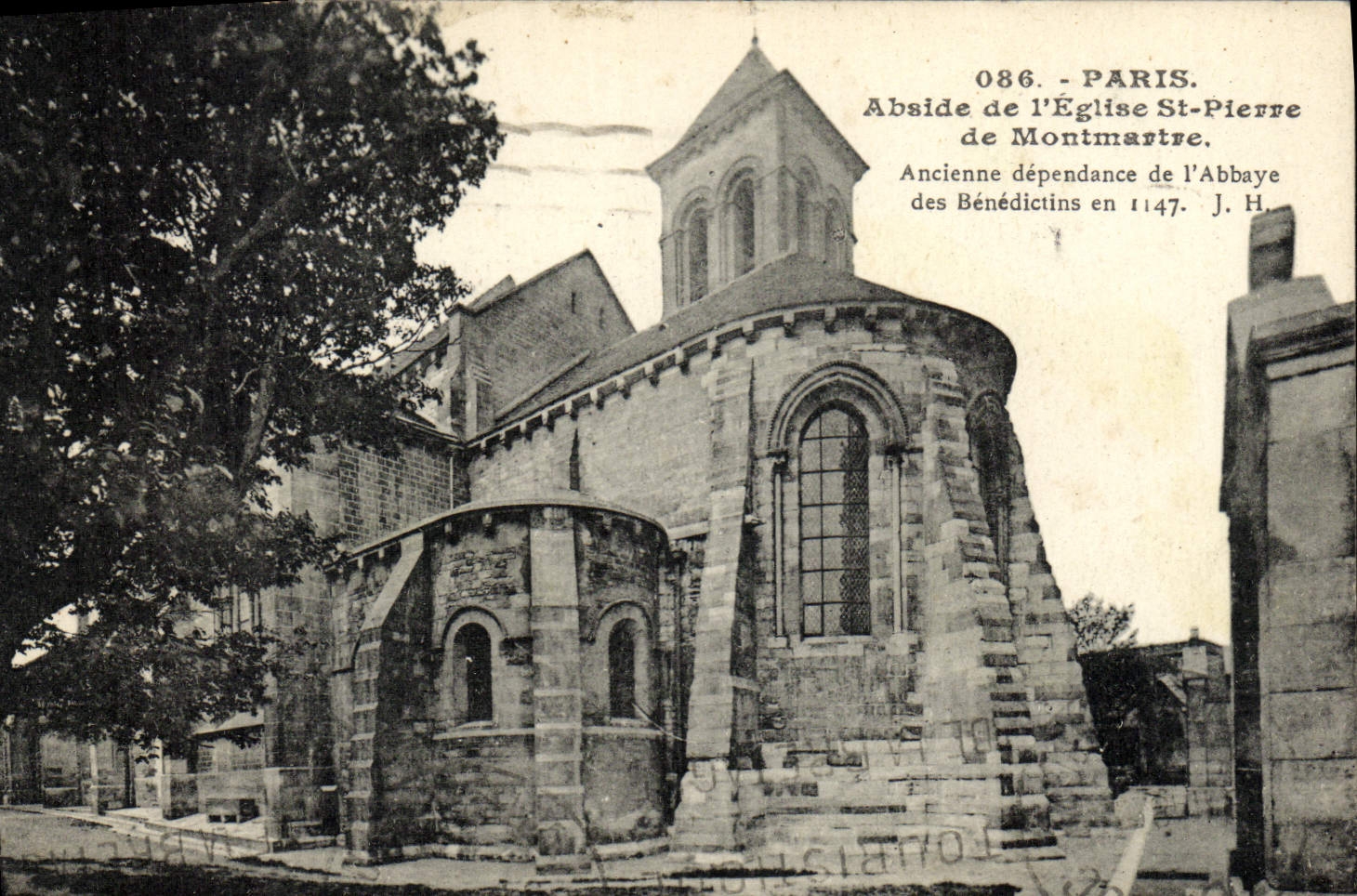 VINTAGE POSTCARD Paris Apse De I' Eglise St Pierre De Montmartre