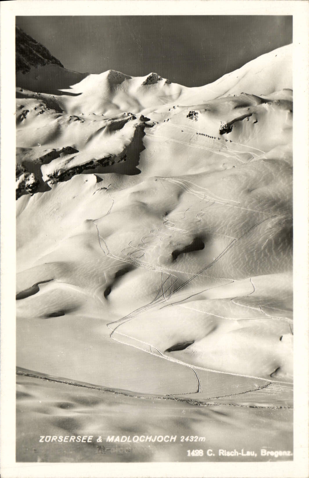 VINTAGE POSTCARD Zorsersee Madlochjoch