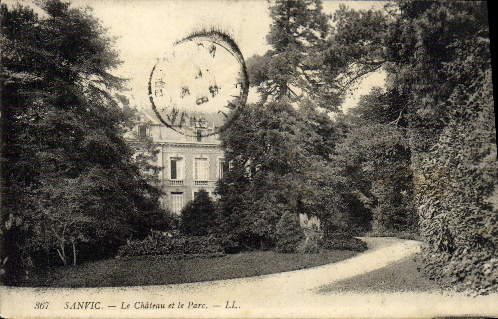 CPA Sanvic Le Chateau Et Le Parc