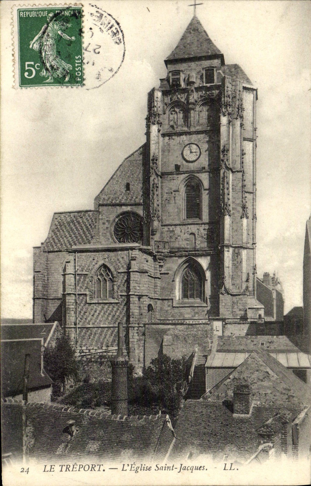 CPA Le Treport L'Eglise Saint Jacques