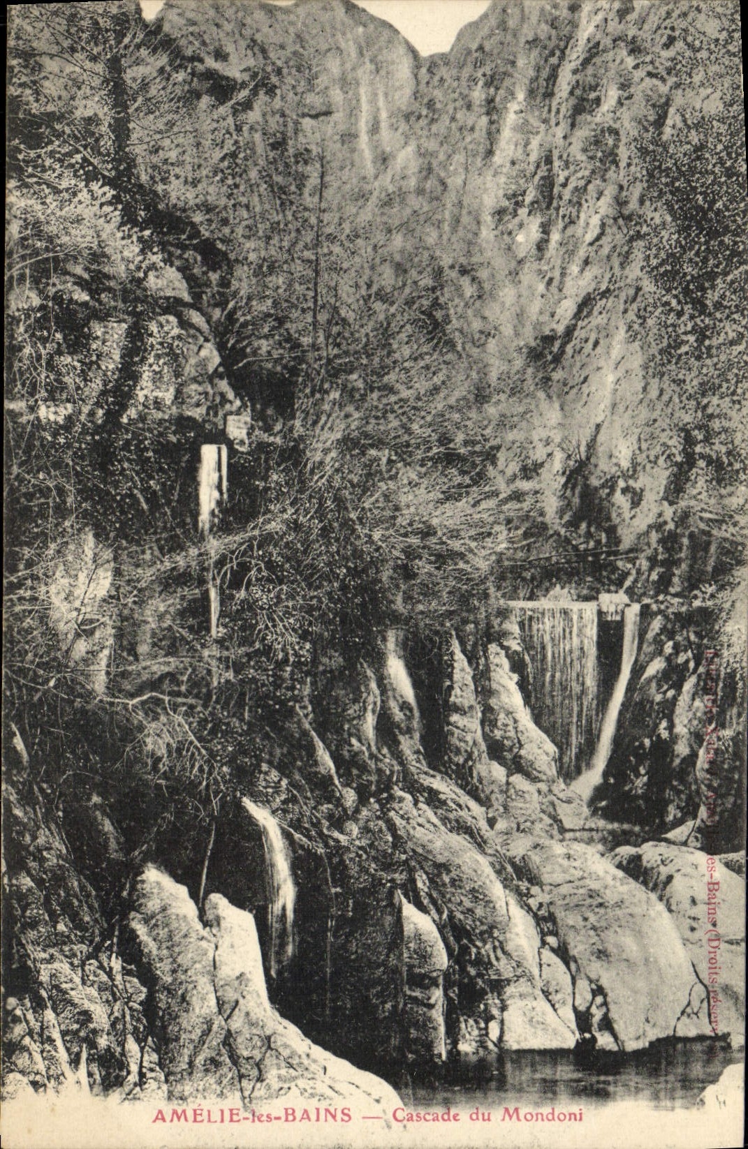 CPA Amelie Les Bains Cascade du Mondoni