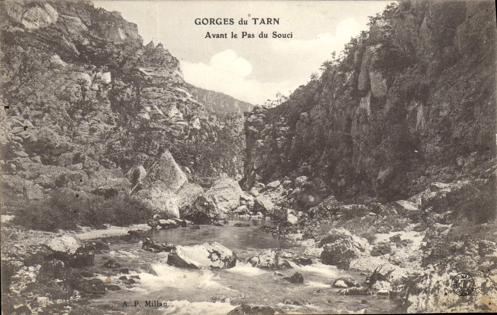 CPA Gorges du Tarn Avant le Pas du Souci