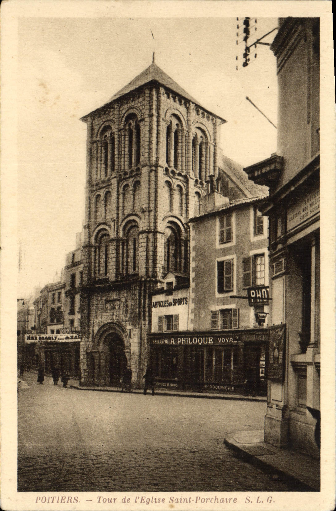 CPA Poitiers Tour de L'Eglise Saint Porchaire Philoque