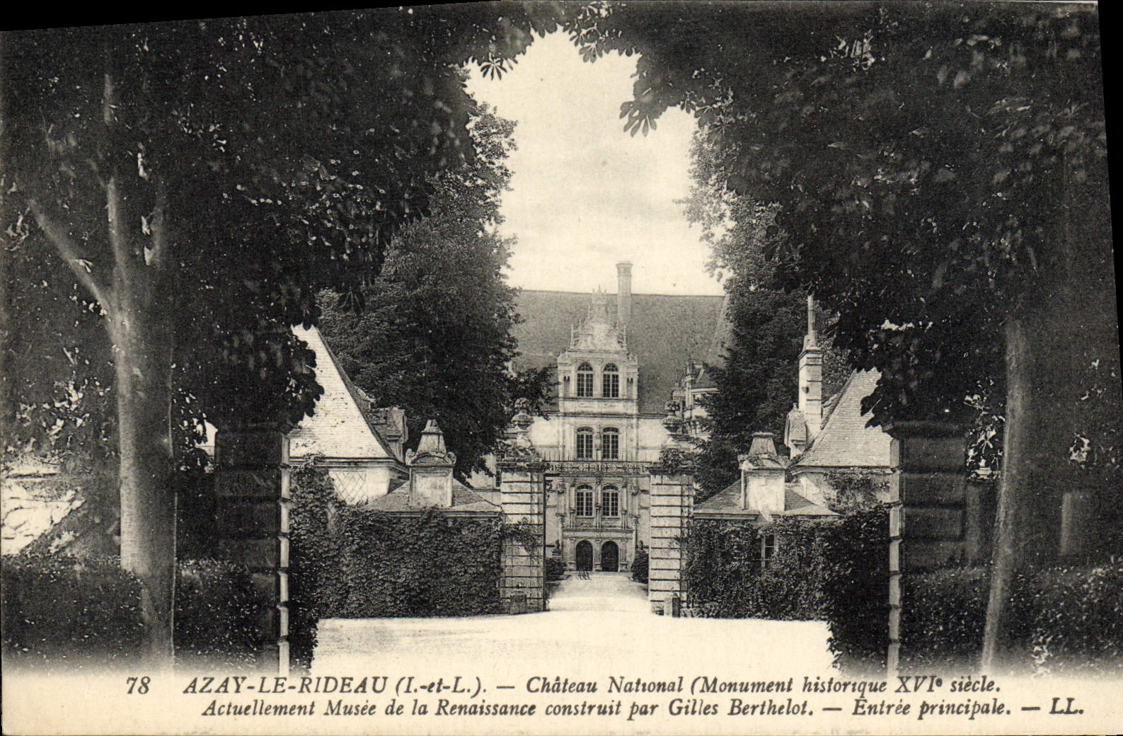 CPA Azay Le Rideau Chateau National