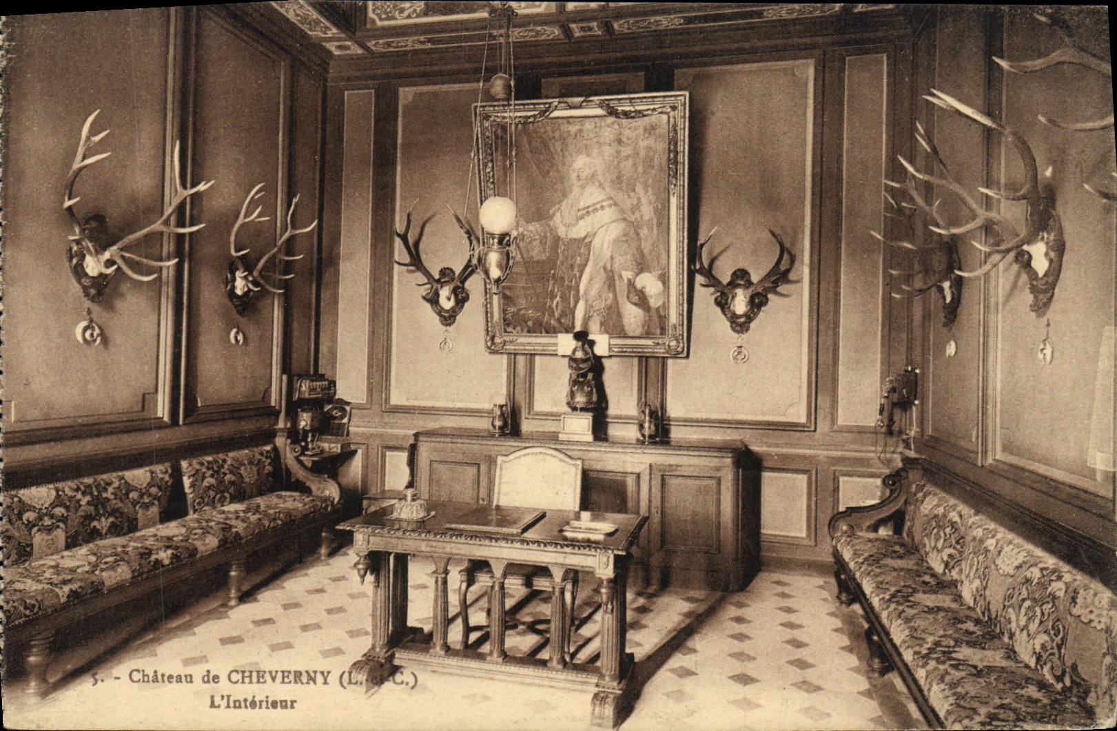 CPA Chateau de Cheverny L'Interieur